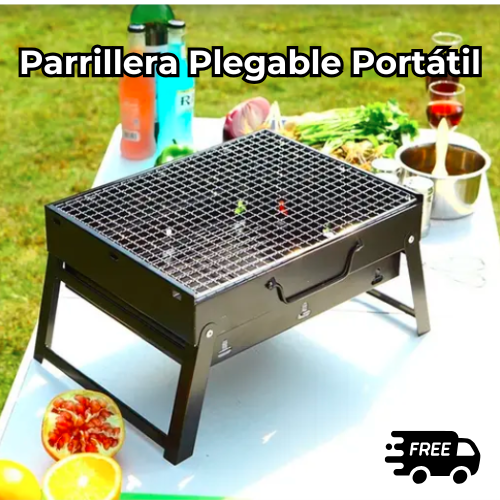 Parrillera Plegable Portátil: Asados Perfectos en Cualquier Lugar con Envío Gratis ✨ Pago al Recibir 🏡